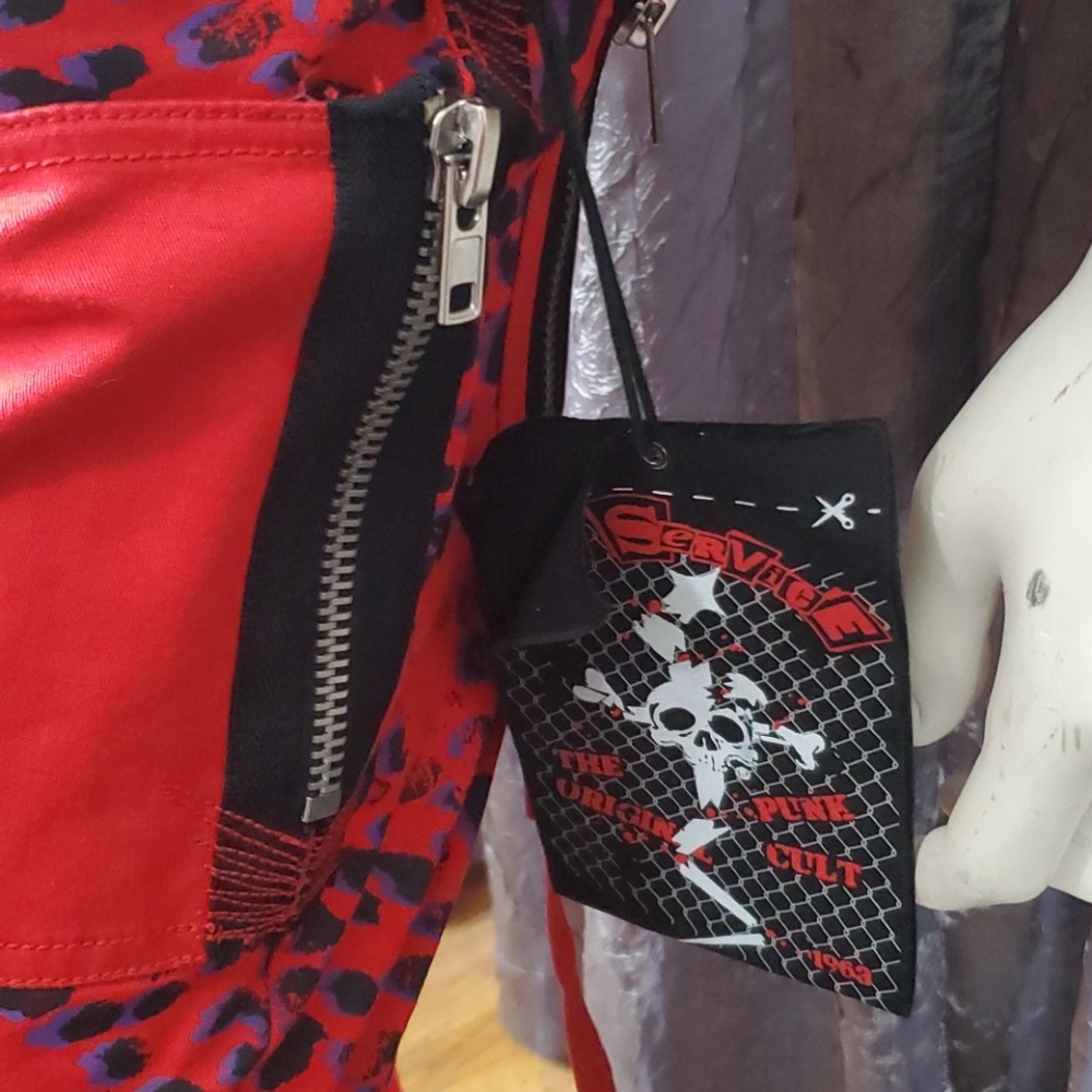 NOS Lip Service Leopard Riot Sound Jeans Bondage - Picture 4 of 9